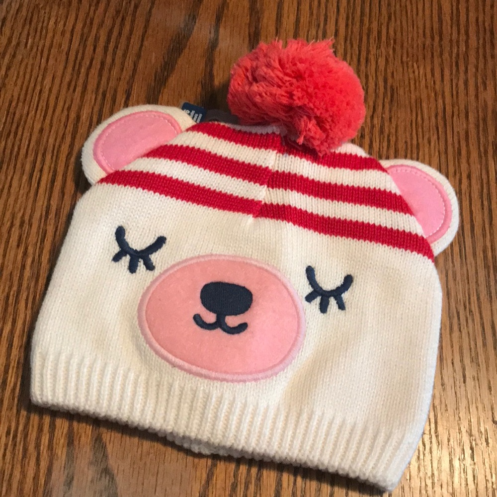 NWT Old Navy infant bear hat 0-6 months